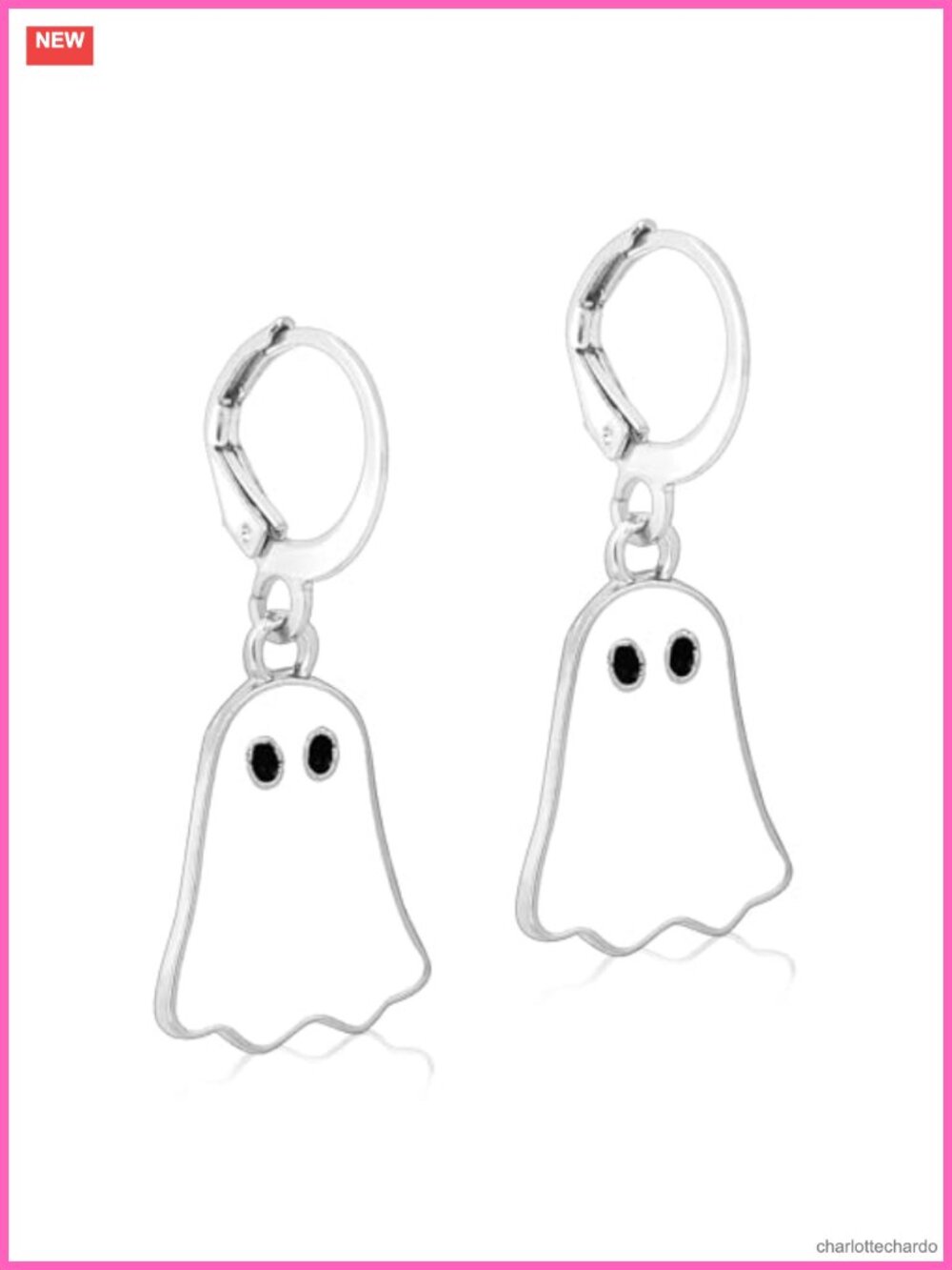 Halloween Ghost Dangle Earrings Zinc Alloy Iron Cute Costume Accessory